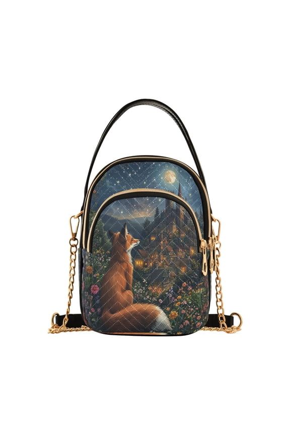 Red Fox Journey Ladies Chain Shoulder Bag Fashion Designer Handbag Versatile Classic Style