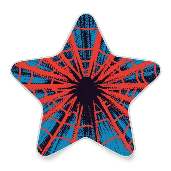 WOBOGO Red Spiderweb LED Star Night Light 0.2 Watt Wall Plug Dusk to Dawn Auto Switch Adjustable Brightness Soft White Light