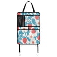 thumbnail image 1 of WOBOGO Retro Strawberry and Daisy Pattern Backseat Car Organizer 2 PCS Footed Universal Car with Touch Screen Tablet Holder Rear Seat Protector, 1 of 7
