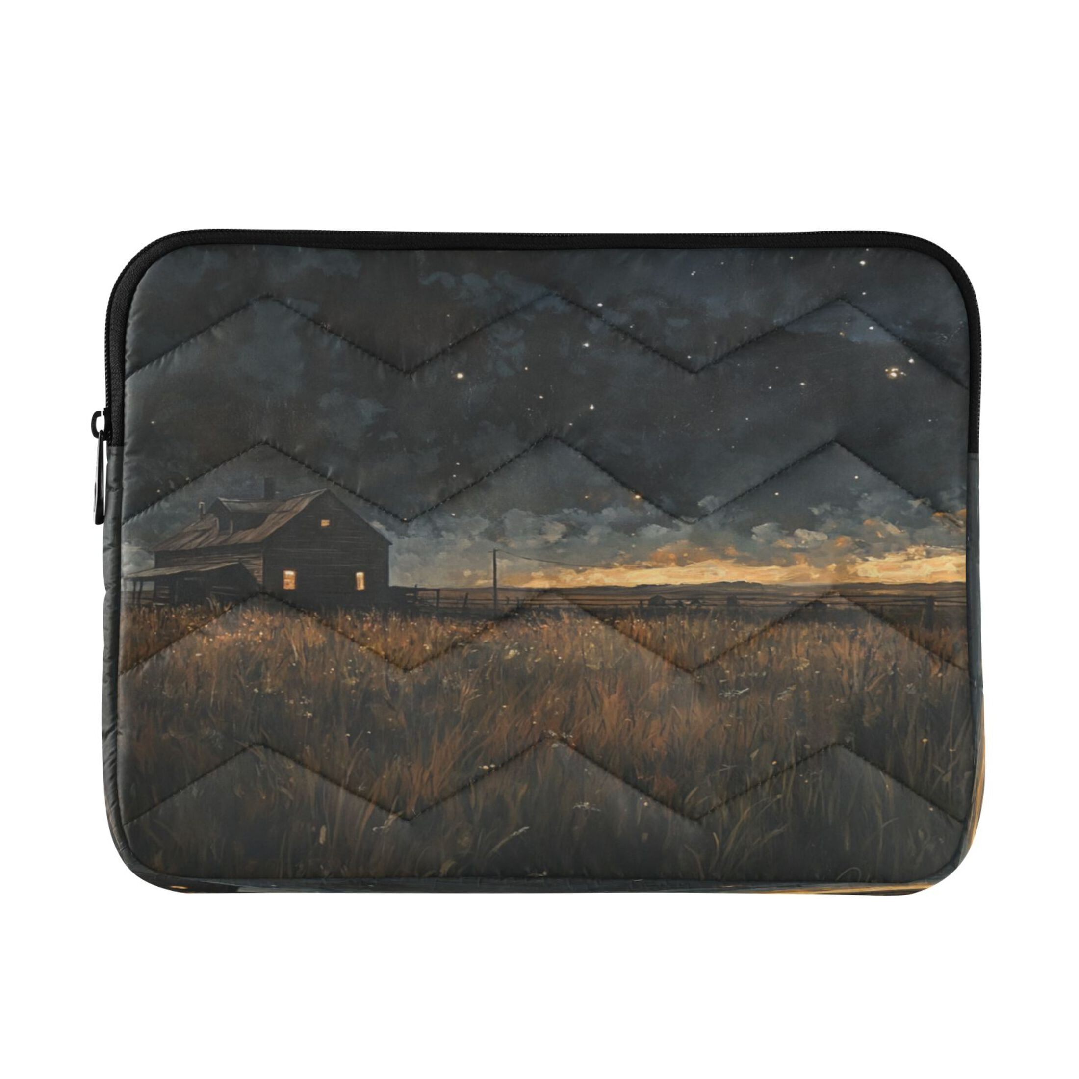 WOBOGO Rice Paddies Covered with Stars at Night Laptop Sleeve 13.4 inch ...
