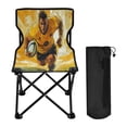 thumbnail image 1 of WOBOGO Rugby Player Running on The Field Of Play Camping Chair Convenient Four Corner Backrest Folding Stool Can Hold Up to 220lbs, 1 of 8