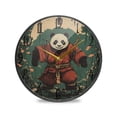 thumbnail image 1 of WOBOGO Samurai Panda Pattern Acrylic Wall Clock Battery Operated 11.9in Silent No Tick Bedroom Living Room Office Classroom Decoration, 1 of 10