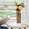thumbnail image 1 of WOBOGO Sea Sunrise Tiger Pattern Plastic Vase Home or Wedding Decoration Centerpiece Unbreakable 11.8×3.9in, 1 of 6