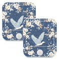 thumbnail image 1 of WOBOGO Seagulls White Flowers Blue Pattern Night Light Lamp with Smart Sensor Dusk to Dawn Sensor 0.6W Plug-in 2-Pack, 1 of 7