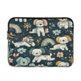 thumbnail image 1 of WOBOGO Seamless Pattern Of Dogs and Rainbows Laptop Sleeve 15.7 inch Lightweight Zipper Design Soft Padded Protection Against Scratches and Impacts, 1 of 8