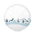 thumbnail image 1 of WOBOGO Simple Winter Round Placemats Set of 4 Heat Resistant Washable Kitchen Table Decorations 15.4in, 1 of 7