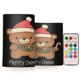 thumbnail image 1 of WOBOGO Size Combo Candle Flickering Flameless with Remote Control and Timer for Romantic Atmosphere A Cute Teddy Bear, 1 of 7