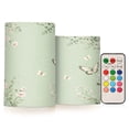 thumbnail image 1 of WOBOGO Size Combo Candle Flickering Flameless with Remote Control and Timer for Romantic Atmosphere Butterfly Print with Pastel Flowers, 1 of 7