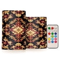 thumbnail image 1 of WOBOGO Size Combo Candle Flickering Flameless with Remote Control and Timer for Romantic Atmosphere Carpet Patterns, 1 of 7
