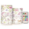 thumbnail image 1 of WOBOGO Size Combo Candle Flickering Flameless with Remote Control and Timer for Romantic Atmosphere Colorful Flowers Unicorns Pattern, 1 of 7