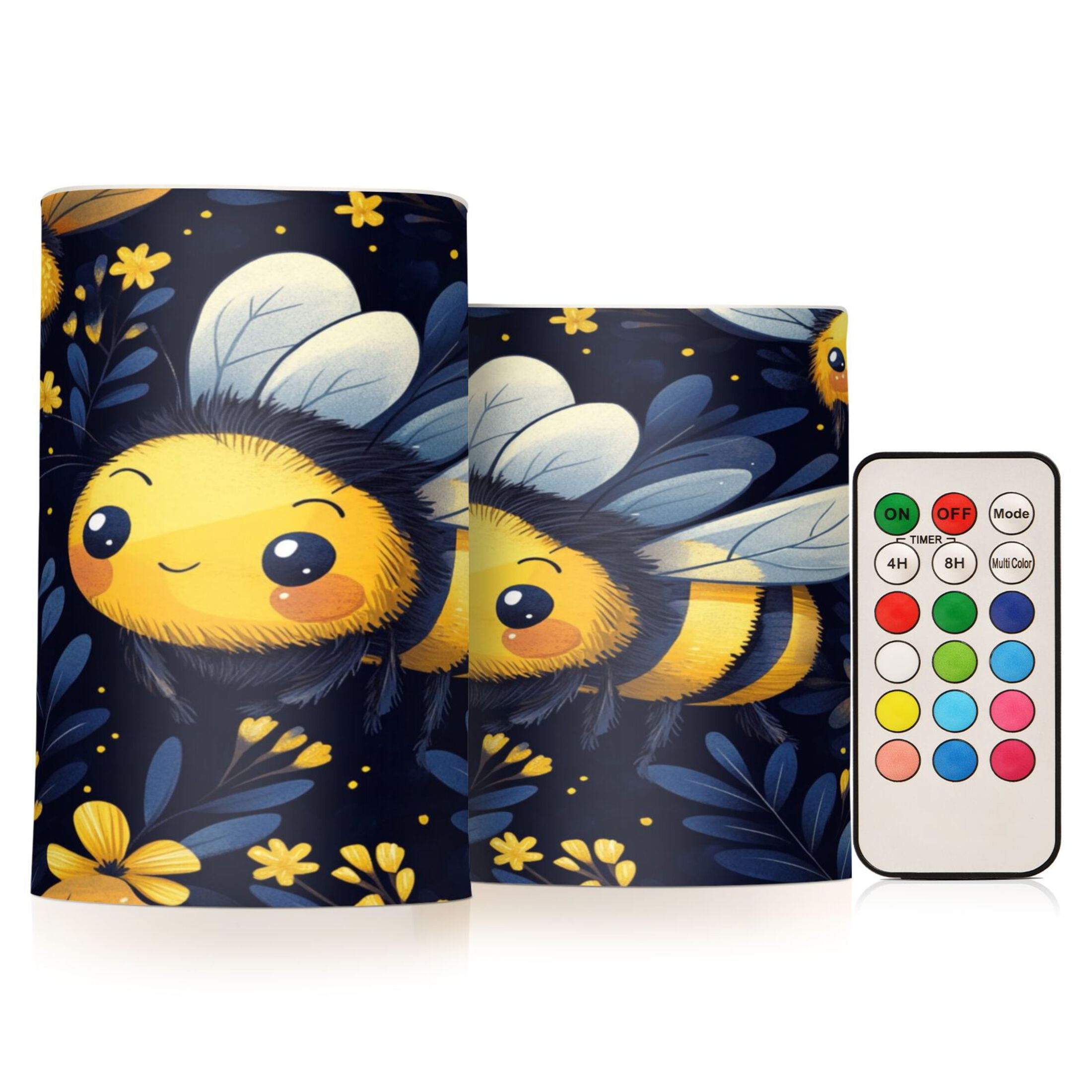 WOBOGO Size Combo Candle Flickering Flameless with Remote Control and ...