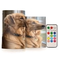 thumbnail image 1 of WOBOGO Size Combo Candle Flickering Flameless with Remote Control and Timer for Romantic Atmosphere Golden Retriever, 1 of 7