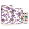 thumbnail image 1 of WOBOGO Size Combo Candle Flickering Flameless with Remote Control and Timer for Romantic Atmosphere Lavender Flowers Pattern, 1 of 7