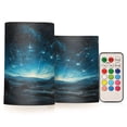 thumbnail image 1 of WOBOGO Size Combo Candle Flickering Flameless with Remote Control and Timer for Romantic Atmosphere Starry Sky, 1 of 7