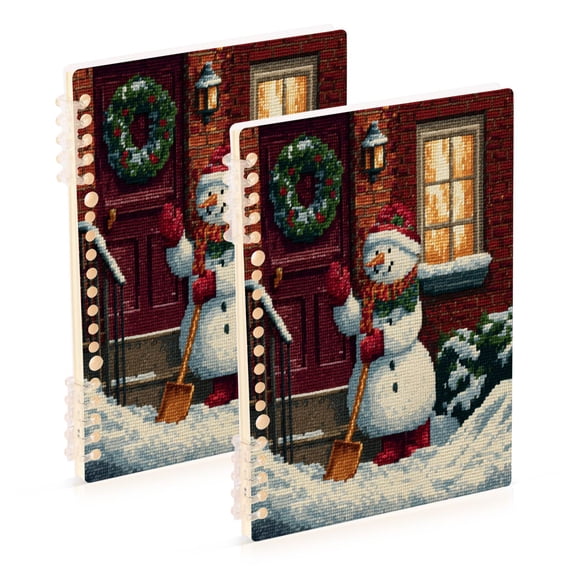 WOBOGO Skull Surfing Notebook College Horizontal Grid Paper Ink Spill Resistant Water Resistant Cover 8.3x5.7x0.4in