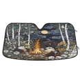 thumbnail image 1 of WOBOGO Skunk Roasting Car Windshield Sunshades Autopilot Lightweight Accordion Sun Visor 57×31.5in, 1 of 8