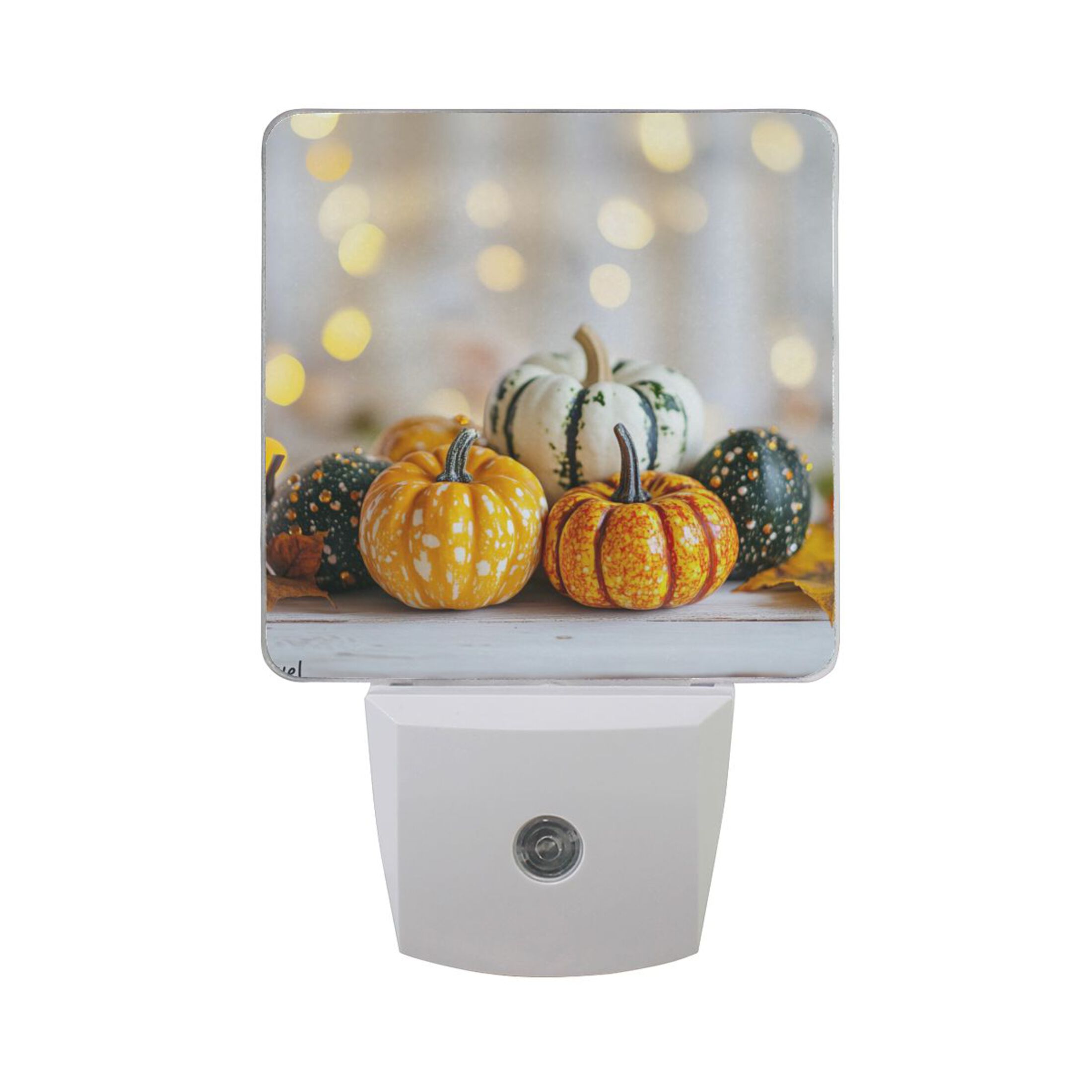 Small Led Pumpkins WOBOGO Small Pumpkins on The Door LED Night Light 2 Pcs Set 0.5 Watt ...