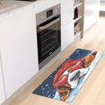 thumbnail image 1 of WOBOGO Snow Basset Hound Carpet 39x20in Kitchen Bathroom Plush Absorbent Non-Slip Floor Mat, 1 of 8