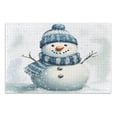 thumbnail image 1 of WOBOGO Snowman Wearing A Blue and White Scarf Jigsaw Puzzle Challenge 500 Piece Jigsaw Suitable for Game Night Finished Size 20.5 x 14.9in, 1 of 8