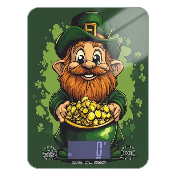 WOBOGO St Patricks Old Dwarf Kitchen Scale Digital Gram and Ounce Weighing for Cooking Baking Ketogenic Diet Meal Prep