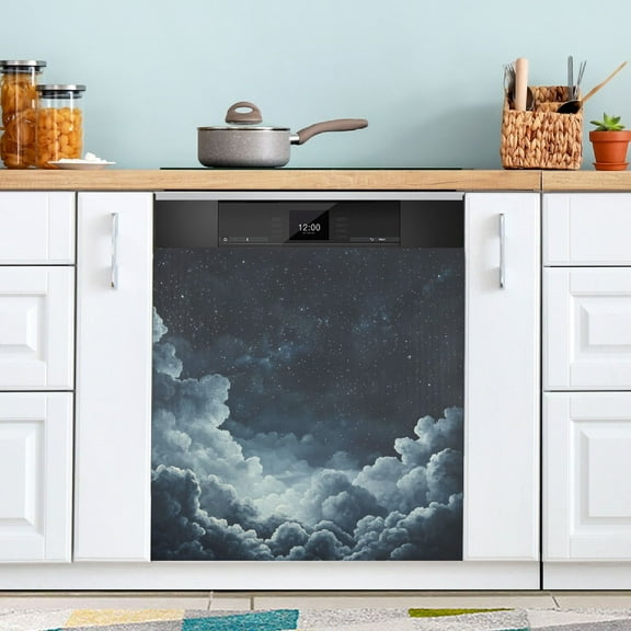 WOBOGO Starry Night Sky Picture Magnetic Dishwasher Sticker Personalized DIY Beautiful and Practical Home Kitchen Decorations2316in.