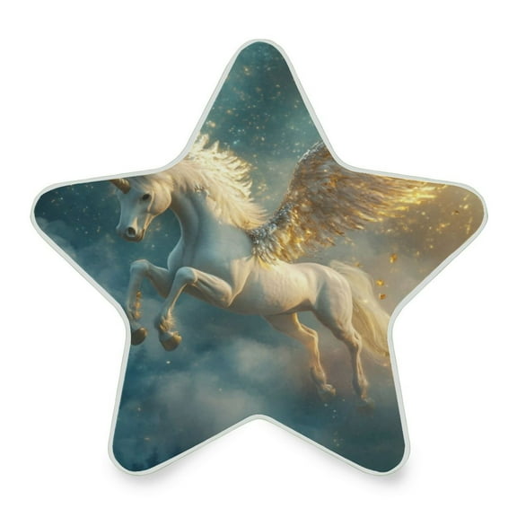 WOBOGO Starry Sky Pegasus LED Star Night Light 0.2 Watt Wall Plug Dusk to Dawn Auto Switch Adjustable Brightness Soft White Light