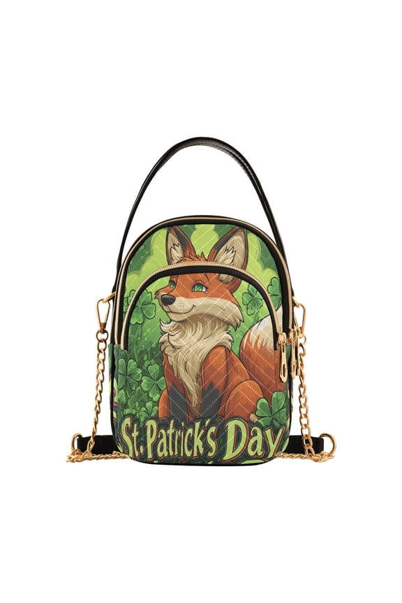 Stpatricks Day Red Fox Ladies Chain Shoulder Bag Fashion Designer Handbag Versatile Classic Style