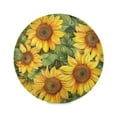 thumbnail image 1 of WOBOGO Sunflowers Pattern Round Placemats Set of 6 Heat Resistant Washable Kitchen Table Decorations 15.4in, 1 of 7