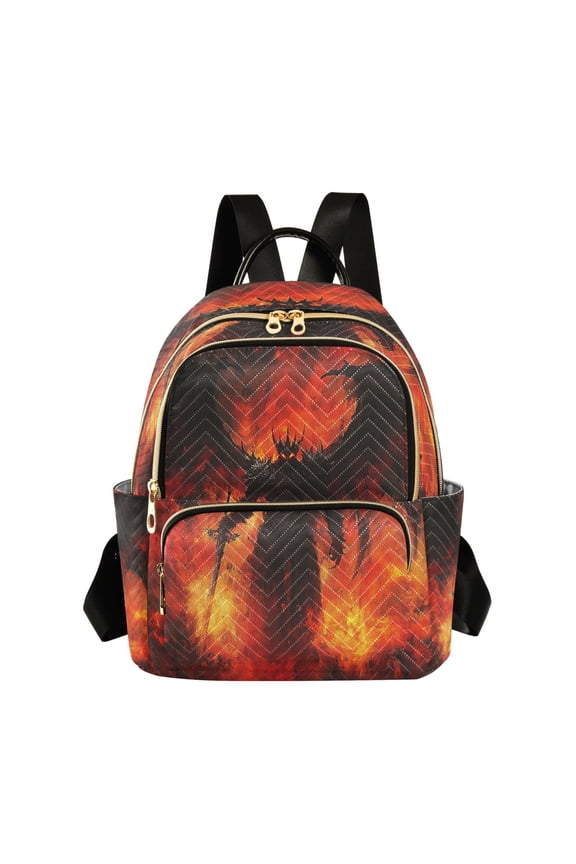 The Demon with A Sword Butterfly Backpack Durable Lightweight Shoulder Bag Built-in Laptop Sleeve and Multiple Utility Compartments