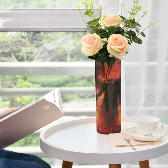 WOBOGO The Demon with A Sword Plastic Vase Home or Wedding Decoration Centerpiece Unbreakable 11.83.9in