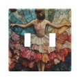 thumbnail image 1 of WOBOGO The Elegant Ballet 2-hole Switch Plates PC Flame Retardant Plastic Material Glossy Finish Smooth Touch 4.56x4.48x0.27in, 1 of 8