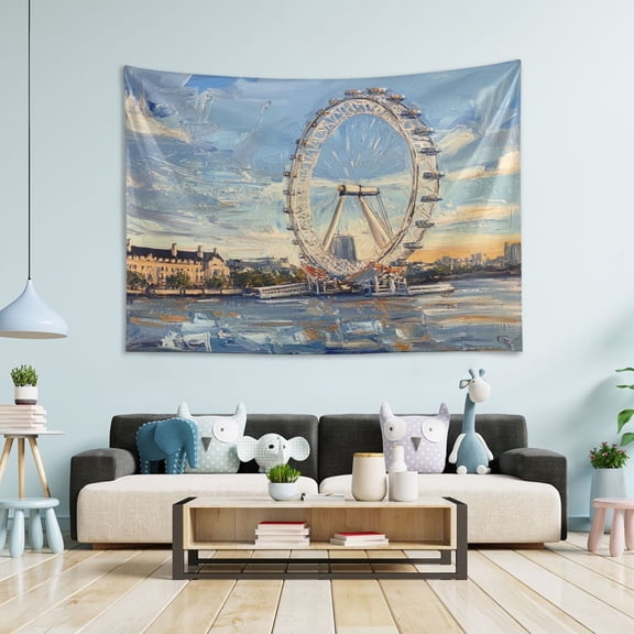 WOBOGO The London Eye Tapestry 60×40in Home Living Room Bedroom Wall Hanging Ornaments