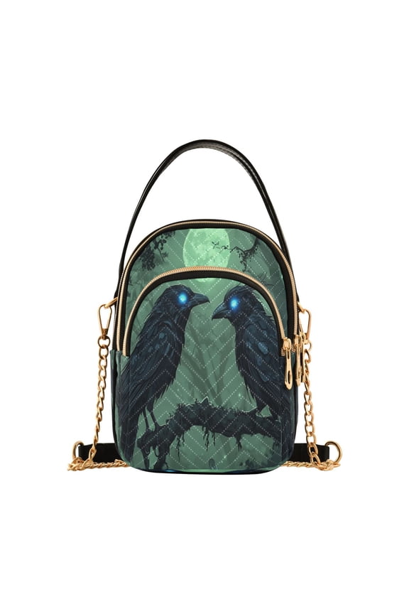 The Midnight Crow Ladies Chain Shoulder Bag Fashion Designer Handbag Versatile Classic Style