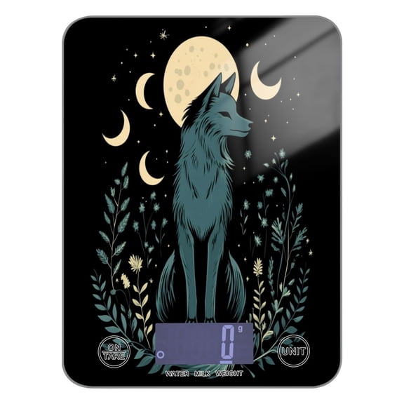 WOBOGO The Moon Fox Kitchen Scale Digital Gram and Ounce Weighing for Cooking Baking Ketogenic Diet Meal Prep