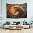 thumbnail image 1 of WOBOGO The Sunset Stallion Tapestry 90×60in Home Living Room Bedroom Wall Hanging Ornaments, 1 of 10
