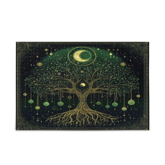 WOBOGO The World Tree Puzzle Challenge 500 Piece Jigsaw Suitable for Game Night Finished Size 20.5 x 14.9in