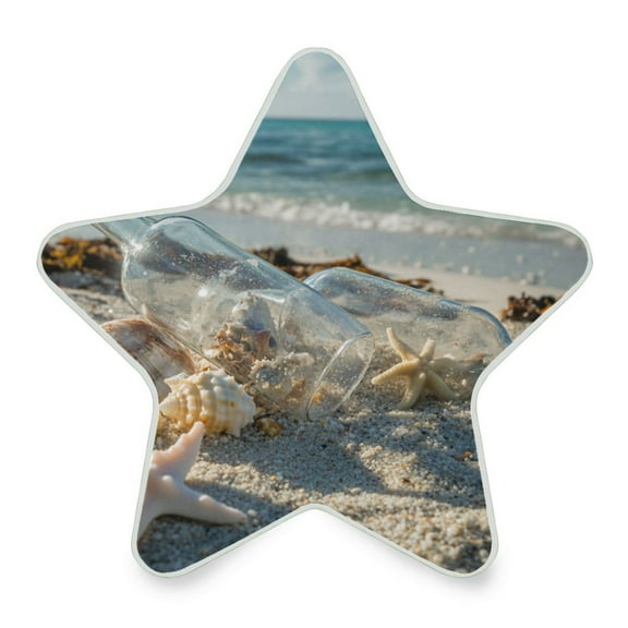 WOBOGO Transparent Broken Drift Bottle LED Star Night Light 0.2 Watt Wall Plug Dusk to Dawn Auto Switch Adjustable Brightness Soft White Light