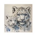 thumbnail image 1 of WOBOGO Two Snow Peopards Painting Cloth Napkins 1 Piece Soft Elegant Touch Durable Absorbent Quick Drying for Elegant Dining, 1 of 8