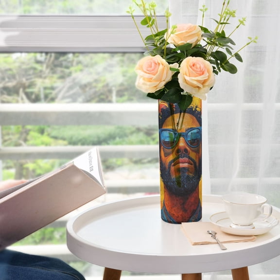 WOBOGO Uncle Art Curly Plastic Vase Home or Wedding Decoration Centerpiece Unbreakable 11.83.9in