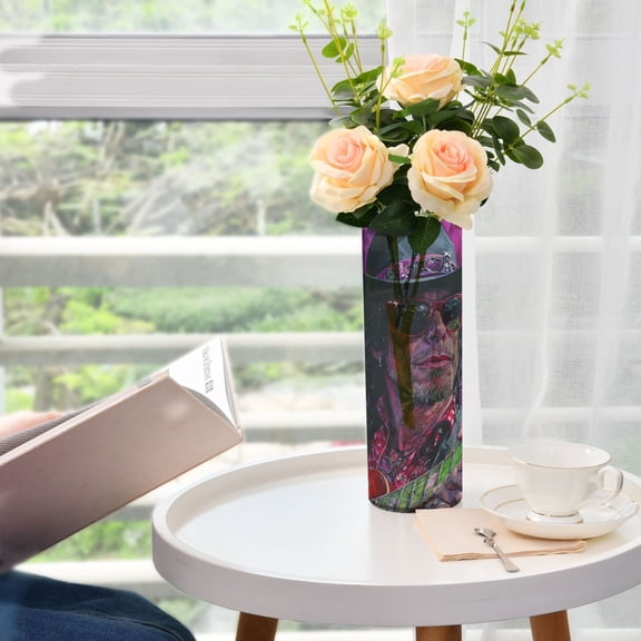 WOBOGO Uncle Rock Plastic Vase Home or Wedding Decoration Centerpiece Unbreakable 11.8×3.9in