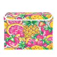 thumbnail image 1 of WOBOGO A Vibrant Summer Pattern with Colorful Fruits Large Collapsible Storage Box Flip Lid Fabric Decorative Organizer Container Basket with Handles 16.5×12.6×11.8in, 1 of 7