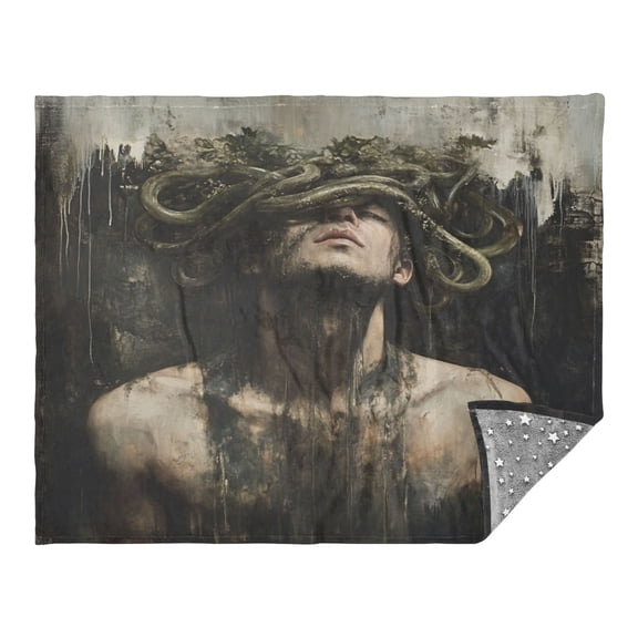 WOBOGO Vine Wrapped Around The Head Facecloth Blanket Fluorescent Effect in The Dark Four Seasons of Comfortable and Soft Skin Friendly Sheet 7055in