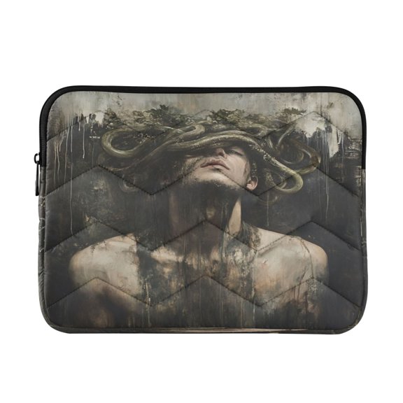 WOBOGO Vine Wrapped Around The Head Laptop Sleeve 15.7 inch Lightweight Zipper Design Soft Padded Protection Against Scratches and Impacts