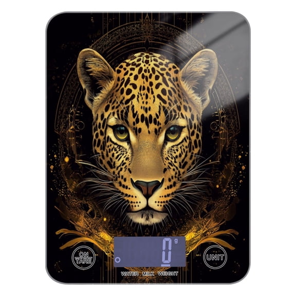 WOBOGO Vivid Image Panther Kitchen Scale Digital Gram and Ounce Weighing for Cooking Baking Ketogenic Diet Meal Prep