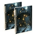 thumbnail image 1 of WOBOGO Warm Mushroom Room Notebook College Horizontal Grid Paper Ink Spill Resistant Water Resistant Cover 8.3x5.7x0.4in, 1 of 8