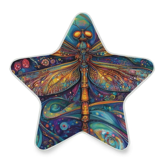 WOBOGO Weird Style Dragonfly LED Star Night Light 0.2 Watt Wall Plug Dusk to Dawn Auto Switch Adjustable Brightness Soft White Light