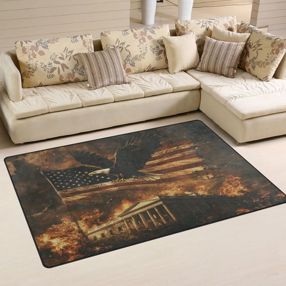 WOBOGO White House War Carpet Non-Slip Rugs Soft Doormat 31×20in Living Dining Room Bedroom Decorative