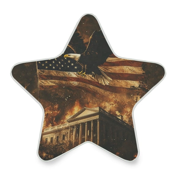 WOBOGO White House War LED Star Night Light 0.2 Watt Wall Plug Dusk to Dawn Auto Switch Adjustable Brightness Soft White Light