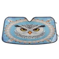 thumbnail image 1 of WOBOGO White Owl Pattern Car Windshield Sunshades Autopilot Lightweight Accordion Sun Visor 53×23.5in, 1 of 8