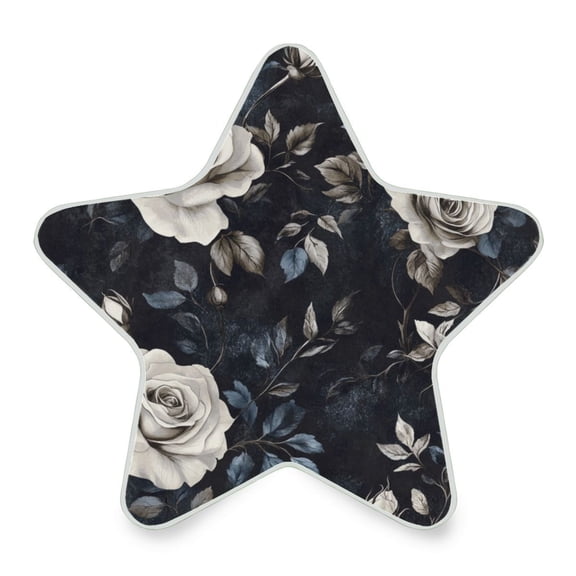 WOBOGO White Rose LED Star Night Light 0.2 Watt Wall Plug Dusk to Dawn Auto Switch Adjustable Brightness Soft White Light